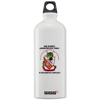 3IB - M01 - 03 - 3rd Intelligence Battalion with Text - Sigg Water Bottle 1.0L